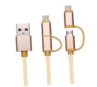 EXCEART Câble USB-c Tressé pour Charge et Données Noyau Cuivre Pur Compatible Appareils Numériques avec Port USB-c