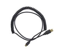EXCEART Câble USB Spiralé pour Clavier Câble Type-c à Ressort Connecteur De Clavier Professionnel Conception Spéciale Interface Plaquée