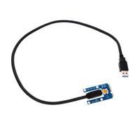 EXCEART Câble USB vers Pcie X16 pour Carte Graphique Externe, Extension Pci en PCB Électronique Noir, Connexion Rapide pour Ordinateur Portable et Mining