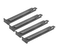 EXCEART Cache Arrière Ventilé Noir Structure à Trous Inclinés 20pcs en Acier Inoxydable Protection la Poussière et Dissipation Thermique pour Boîtier PC pour Emplacement Pci