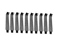 EXCEART Cache D'emplacement Pci en Maille Métallique Noire, Lot de 10, Bloc D'embouts De Châssis Pc Compatible Matx Et ATX, Ventilation Améliorée, Accessoire Informatique Polyvalent pour Boîtier Pc