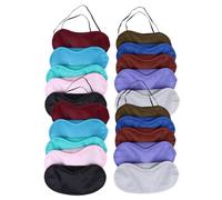 EXCEART cache-œil bandeau de sommeil 21 pièces polyester léger pour sommeil aide au repos et jeux d’aveugle à la maison Couleur Aléatoire