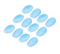 EXCEART Cache-oreilles en Silicone Bleu pour Coiffure Professionnelle, 12 Pièces, Confortables et Réduisent le Bruit, Usage Salon ou Personnel à Domicile