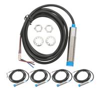 EXCEART Capteur de Proximité Inductif en Cuivre et Polypropylène Pnp 5 Pièces Trois Fils à Ouverture Normale 4mm Détection Haute Précision sans Contact pour Industrie Automobile