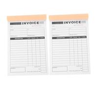 EXCEART Carnet De Factures Autocopiant Pour Petites Entreprises Lot De 2 Livres 60 Pages Papier Solide Pour Artisanat Et Restaurants Fournitures De Des Commandes