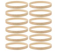 EXCEART Cercles en Bambou 10 Cm 12 Pièces Anneaux pour Attrape-Rêves Accessoires Macramé Cadres Artisanaux DIY Broderie Tissage Décoration Intérieure
