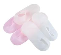 EXCEART Chaussettes en Silicone pour Talons 3 Paires Couvre-pieds Hydratantes Absorbant Lotion Antidérapantes pour Soin des Pieds Usage Quotidien Spa à Domicile