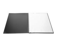 EXCEART Classeur de Partitions Musicales pour Rangement Facile et Protection les Dommages Noir en Pp A4 20 Pochettes Multi-pages pour Salle de Musique et Piano