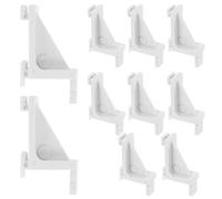 EXCEART Clips en Plastique Blanc Support Robuste pour Organisation et Division de l'espace Intérieur Lot de 10 pour Étagère de Réfrigérateur et Congélateur