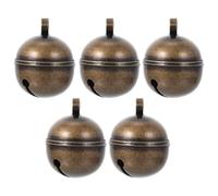 EXCEART Clochette en Cuivre Doré - DéCoration Vintage Polyvalente pour NoëL Mariage Et Anniversaire - Pendentif ÉLéGant De 2.6 Cm