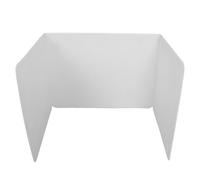 EXCEART Cloison De Séparation De Confidentialité Écran De Bureau Séparateurs De Bureau Réutilisables 43X35X33Cm Pliable en Plastique Blanc pour Étudiants en Salle De t