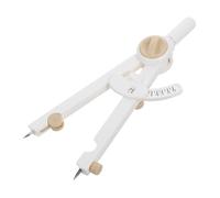 EXCEART Compas à Dessin Multifonction Plastique Échelle de Précision, Outil Mathématique de Boussole Réglable, Blanc, pour Enseignement et Dessin Technique Scolaire