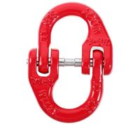 EXCEART Connecteur de Chaîne de Remorquage 2t en Acier Rouge, Liaison | Maillon pour Élingue de Levage, Anti-chute à Goupille, Haute Résistance, Finition Mixte, Usage Industriel Style Aléatoire