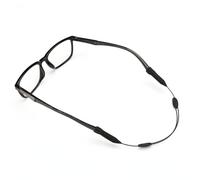 EXCEART Cordon de Lunettes en Silicone Noir pour Sport Sécurité et Maintien, Chaîne Ajustable pour Basketball ou Randonnée
