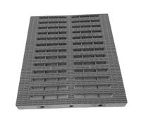 EXCEART Couvercle de Drainage Plastique Résistant pour Caniveau Extérieur Évacuation des Eaux Pluviales Séparation et Sécurité Antidérapante pour Allées et Espaces Extérieurs