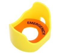EXCEART Couvercle de Protection Bouton Arret D'urgence en Abs Jaune, Installation Facile pour Environnements Industriels, Protège les Opérations Involontaires