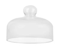 EXCEART Couvercle en Verre Transparent pour Gâteau, Dôme Protecteur Rond Poignée, Protection Alimentaire Solide, pour Conserver et Servir les Desserts