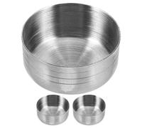 EXCEART Couvercles de Shaker Faciles à Nettoyer Lot de 3 Accessoires Bar Polyvalents en Acier Inoxydable Argenté Capacité 550 Ml pour Usage Professionnel et Domestique