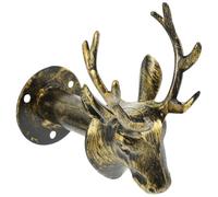 EXCEART Crochet Mural Décoratif de Tête de Cerf en Plastique, Support Multifonction pour Clés et Vêtements, pour Organiser et Exposer Votre Intérieur