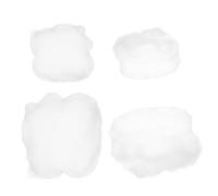 EXCEART Décoration Suspendue 4pcs Nuages Blancs 3D Réutilisables pour Chambre et Mariage Style Festif Compact et Léger