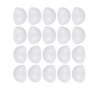 EXCEART Demi Boule Mousse 4Cm 100 PièCes Boules Ronde Demi-Cercle Blanc Accessoires Artisanat DIY DéCoration Mariage NoëL Saint Valentin Enfants