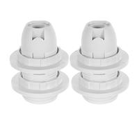 EXCEART Douille E14 à Vis Complète Blanche pour Pieds de Lampe, Culot D’ampoule Adapté Lampadaire, Lampe de Table et Lustre, Accessoires Électriques Polyvalents pour Éclairage Intérieur