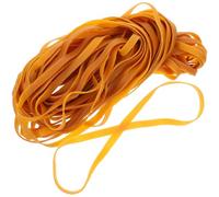 EXCEART Élastiques d'exercice en caoutchouc jaune, 45 pièces, 10 mm de large, bandes élastiques épaisses pour le bundling items à la maison et au bureau