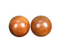 EXCEART en Bois Chinois Baoding Boules Athlétisme Plantaire Santé Boules Fasciite Boules De Massage Remise en Forme de Main Ballons D Exercice 5Cm