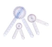EXCEART Ensemble de 3 Goniomètres en Plastique Transparent, Règle Rigide Facile à Utiliser pour Mesurer Ulna et Doigts, pour Médecins et Kinésithérapeutes Couleur Couleur Aléatoire
