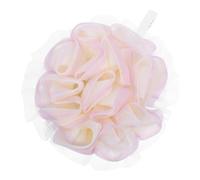 EXCEART Éponge à Récurer en Maille Blanche, Pouf de Bain Portable en Polyester et Soie Synthétique, Exfoliant Dos, Maison Voyages