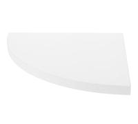 EXCEART Étagère Murale Flottante sans Vis en Panneau Artificiel Blanc, Forme Triangulaire en Éventail, Gain de Place pour Salon et Bureau, Style Élégant et Minimaliste