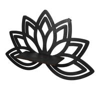 EXCEART Étagère Murale Suspendue en Bois Foncé Forme Fleur de Lotus, Design Unique et Élégant, Gain de Place pour Décoration Murale de Chambre