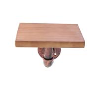 EXCEART Étagère Murale Vintage en Bois et Fer Forgé pour Décoration | Style Rétro, Usage Domestique, Teinte Marron, Structure Robuste, Finition Bois, Accroche Murale