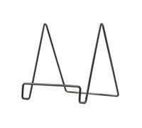 EXCEART Fer Support Élégant en Géométrique pour Livres, Journaux Bureau | Présentoir Stable, Finition Noire Résistante à Rouille, pour Bureau, Mariage, Petites Œuvres et Ornements