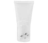 EXCEART Flacon à Bille Rechargeable 50ml Blanc, Tube Souple, 5 Capuchons | Pe, Acier et Pp, Fermeture Étanche, Usage Voyage et Spa à Domicile, pour Crème Amincissante