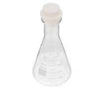 EXCEART Flacon en Verre de Laboratoire Mesure Précise Bavures 500ml avec Bouchon en Liège pour Expériences Scolaires et Scientifiques