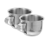EXCEART Gobelets Inox Lot de 2 Tasses 70 Ml en Acier Inoxydable 304, Compactes et Étanches, Adaptées aux Réunions et Dégustations de Saké