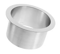 EXCEART Goulotte à Déchets Encastrable Ronde en Acier Inoxydable 304, Petit Modèle Œillet Intégré, Passe-poubelle Cuisine pour Plan de Travail, Vide-ordures Compact et Résistant