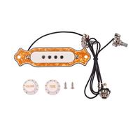 EXCEART Guitare Électrique Cordes Type Boîte à Cigares Avec Micro De Rosace Et Bouton De Contrôle