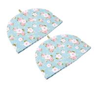 EXCEART Housse Isotherme pour Théière 2 Pcs 35x25 Cm Coton Imprimé Chauffe-théière Anti-brûlure Protège Bouilloire la Cuisine Pratique