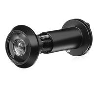 EXCEART Œil-de-bœuf pour Porte Grand Angle 220° 14 Mm Noir Cache-joint pour Porte D'entrée Vision Nette et Confidentialité Renforcée Compatible Épaisseur Matériel de Quincaillerie