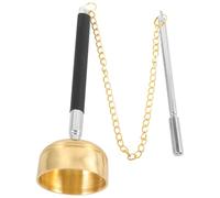 EXCEART Instrument de Percussion Délicat et Purification des Environs pour Contemplation Cloche Bouddhiste Portable en Cuivre Chaîne Colorée Facile à Transporter Couleur Couleur Aléatoire