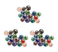 EXCEART Kit De Fabrication De Bijoux Colliers Et Chaînes De Perles en Verre Phosphorescentes 40 Perles D'espacement Rondes pour Créatifs 40 Pièces X 3