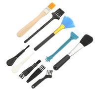 EXCEART Kit De Nettoyage De Clavier Brosse pour Clavier Soft Poils Doux Portable pour Accessoires Électroniques Nettoyage Poussière Téléphone Noir 10 Pièces