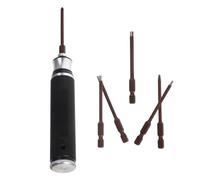 EXCEART Kit D'outils de Modélisme Clé Hexagonale Intérieure en Métal Noir, Design Unique et Bits de Précision pour Construction de Maquettes à Domicile
