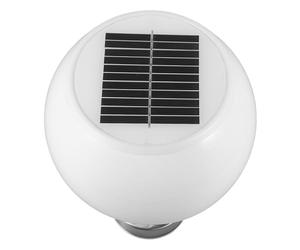 EXCEART Lampadaire Solaire Rond Blanc LED Étanche Ip65 pour Colonne Extérieure Jardin Terrasse Éclairage Décoratif Autonome Solaire Couleur Aléatoire