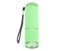 EXCEART Lampe Torche UV Portable Verte 9 LED pour Nail Art, Détecteur de Devises et Séchage Ongles, Mini Outil de Manucure Professionnel, Lampe de Détection Compacte