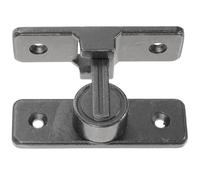 EXCEART Loquet de Porte à Pivot 90° en Acier Inoxydable Gris Mat Verrouillage Anti-Effraction Phosphorescent pour Portes Intérieures Salle de Bain et Jardin Installation Apparente