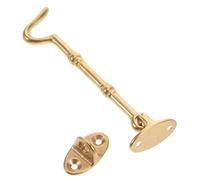 EXCEART Loquet de Porte Laiton Rotatif avec Tige de Support pour Fixation Stable Crochet à Œillet pour Sécurité Fenêtre et Porte Moustiquaire Installation Facile avec Vis Incluse