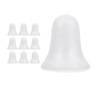 EXCEART Lot de 10 cloches en mousse pour sapin de Noël - Matériau de bricolage - Cloches en mousse non peintes pour projets d'artisanat - Hauteur pour les fêtes de Noël et les travaux manuels